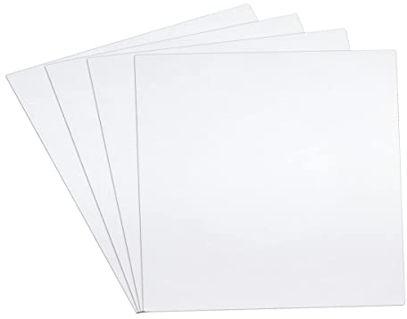 DRERIO 4 piezas Hojas de plástico ABS Láminas de plástico ABS Tableros de 1,5 mm Láminas de plástico blanco lámina de acrílico Láminas de plástico moldeable (30 x 30 cm)