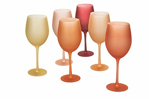 Villa d’Este Home Tivoli Happy Hour Sunset 6er Set Frosted Glas 550 ml