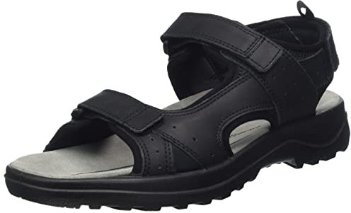 Jomos Herren Liberta Sandale, schwarz, 48 EU Weit
