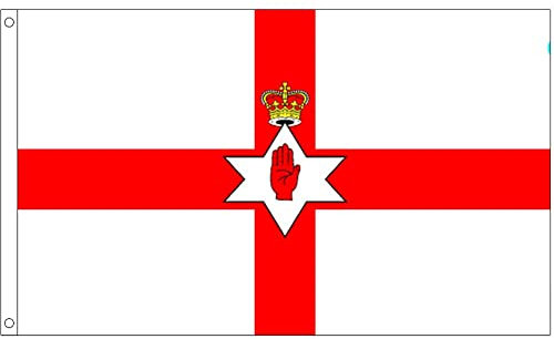 Danlai 90 X 150 cm Nordirland-Flagge Nordirland-Ulster-Flagge Polyester Zwei Ösen