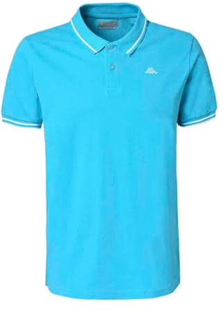 Kappa Herren Ezio Korporate Man Tshirt, blau/weiß, S