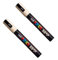 Posca PC-5M Paint Marker Kunststifte – 1,8–2,5 mm Spitze – 2 Stück (Beige)