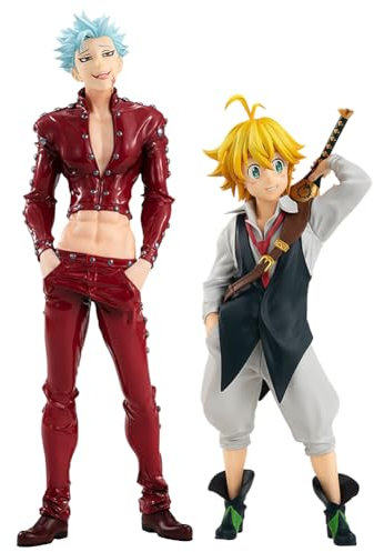 Jilijia The Seven Deadly Süns: Wrath of the Gods Figuren Ban & Meliodas Anime Figuren Stehende Position Modell PVC Actionfigur Statue Sammlerstück Geschenk