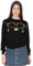 VERO MODA Damen Weihnachts Strick-Pullover VMNew Garland Weihnachten X-Mas Pulli 10313195 Black/Sequins Artwork M