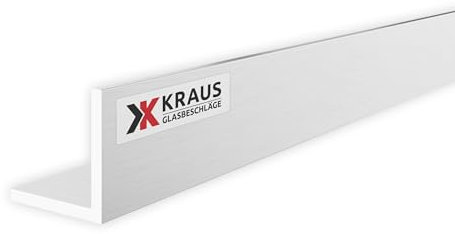 KRAUS L Profil Aluminium 20x20mm mit 2m Länge & Optik Aluminium Roh