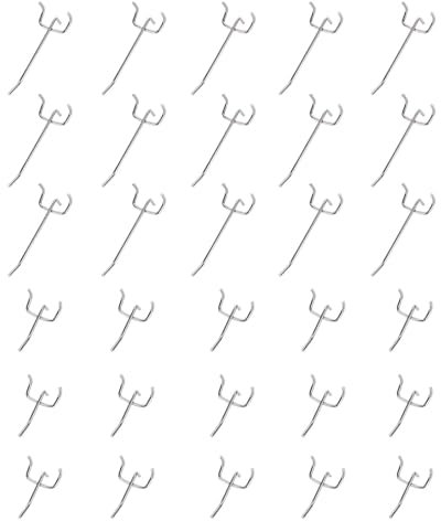 Sewokon 30 x lochwandhaken,lochwand haken stecktafel haken werkzeugwand haken für Werkzeughalter Wand, Garage, Regal, Werkstatt(5cm, 10cm)