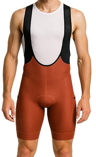Wixen Elite Radsport-Trägerhose für Herren Fahrrad-Trägerhose strapazierfähig Performance mit Reißverschlusstasche