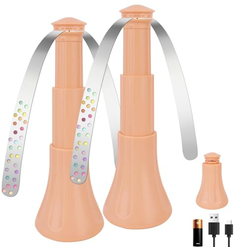 YWAQMCT Antimosche da Tavolo Ventilatore per Allontanare le Mosche, Retrattili Ventilatore Deterrente per Mosche per Uso Interno ed Esterno per Picnic, Ristoranti e Barbecue (2, Arancia Pesca)