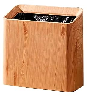 20L Lidless Large Vintage Kitchen Bedroom Dustbin Trash Can Living Room Rubbish Bin Waste Paper Basket
