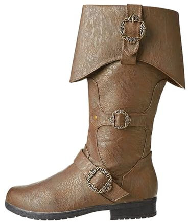 Renaissance Viking Shoes medievale retrò pirata capitano stivali uomo e donna stivali Halloween