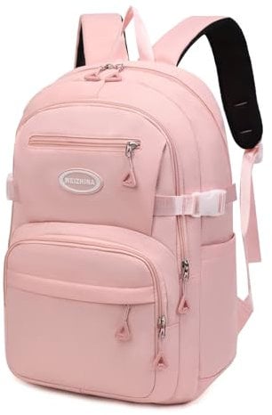 Clufar Schulrucksack Teenager Mädchen Pink Wasserdicht Schulranzen Mädchen 3. Klasse Rose Leicht Laptop Rucksack Schule Jungen Schultasche Schoolbag Multi-Tasche Schultaschen Schulrucksäcke Pink