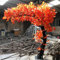 Albero di acero artificiale alto da 6 piedi, acero autunnale finto, albero di seta con tronco in legno naturale, grandi rami di acero finto, albero artificiale per ufficio, casa, soggiorno, arredament