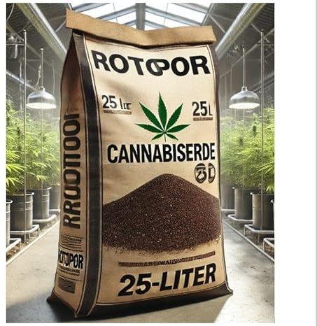 ROTOPOR Cannabiserde 25 Liter Hanferde Grow-Mix Hanfpflanzen Kultursubstrat