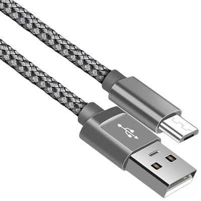 Micro USB Cable 3M 2.4A Fast Charging Nylon Braided USB Charger Lead,Android Charger Cable for Amazon Kindle, Kindle Fire, Fire HD Tablets Samsung Galaxy S7/S6/S5 J7 More Android Devices