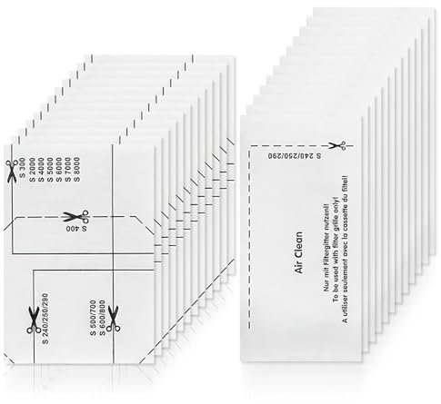 Set di 24 filtri per aspirapolvere Miele, filtro di protezione motore e filtro aspirapolvere per Miele Classic C1, Compact C1/2, Complete C1/2/3, Dynamic U1, S200-S899, S2000-S899