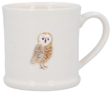 Gisela Graham Embossed Woodland Owl Design Mini Mug