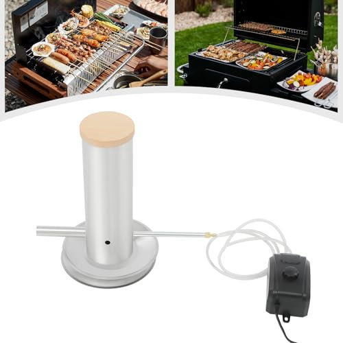 Tragbares Rauchgenerator Edelstahl Elektrisch Raucherzeuger mit Deckel und Pumpe, Professional Kaltrauchgenerator Für Räucherofen zum Kalträuchern von Fisch, Fleisch, Käse