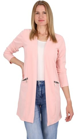 Malito - Damen Langarm Casual Blazer - offener eleganter Stretch-Blazer - weich & figurumspielend - Business Longblazer 6041