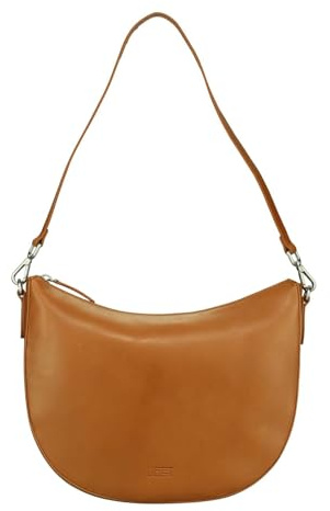 Jost Leder Schultertasche Umhängetasche Rana Hobo Bag Cognac braun