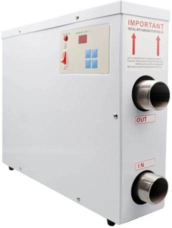 5.5/9/11/15KW Bath Constant Temperature Heater Swimming Pool Electric Heater Thermostat Equipment Water Circulation Heating Machine Efficient Heating(5.5KW)