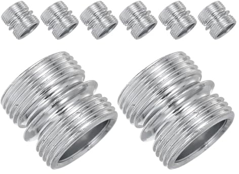 Operitacx 8pcs Rack Connector Nuts 23.2mm X 22mm Threaded Pole Wire Shelf Connector for Storage Rack Repair and Shelving Unit Extension in Workshop and Home