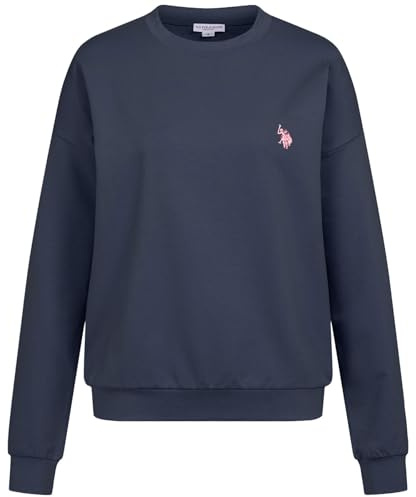 U.S. POLO ASSN. Damen Sweatshirt Pullover (S-XXL) Baumwollmix Rundhals Langarm P034