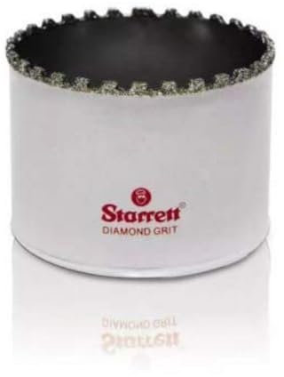 Starrett Diamond Grit Hole Saw - D0258 Ceramic and Tile Drill Cutter - For Brick Glass Marble Slate Stone Porcelain - 67mm (2.5/8 inch)