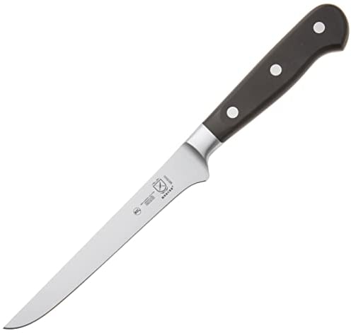 Mercer Culinary 6-Inch Boning Knife-Stiff, Stainless Steel, 25x10x3 cm, Black