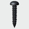 TIMCO 00634BJC PZ2 Round Blackjax Screw - 6 x 3/4 - Black - Box of 200