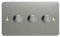 Varilight JFSDP303 V-Pro Dimmer for Dimmable LED Bulbs (Triple, Brushed Steel)