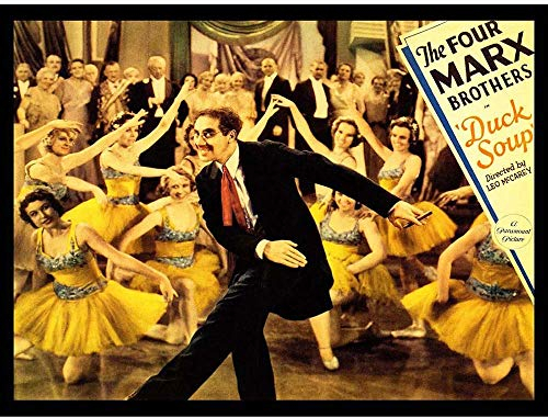 Wee Blue Coo Movie Film Duck Soup Marx Brothers Comedy Musical Groucho USA Art Print Poster Wall Decor Kunstdruck Poster Wand-Dekor-12X16 Zoll