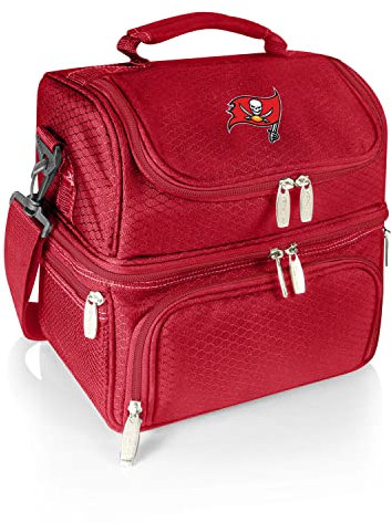 PICNIC TIME Red Tampa Bay Buccaneers Pranzo Lunch Tote