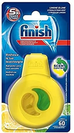 Finish Lemon and Lime, Odour Stop Dishwasher Freshener Bad Smell Eliminator - Lemon and Lime Fragrance 25ml