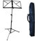 NOTENSTÄNDER + TASCHE - NOTENPULT - SCHWARZ - GROßE AUFLAGE - STABIL - HÖHENVERSTELLBAR VON 50cm - 125cm
