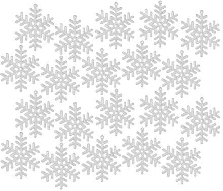 Geschenkestadl Weihnachtsanhänger Schneeflocke 20 Stück