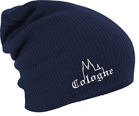 Longbeanie Slouch-Beanie Mütze Köln Cologne 55653 Farbe Navy