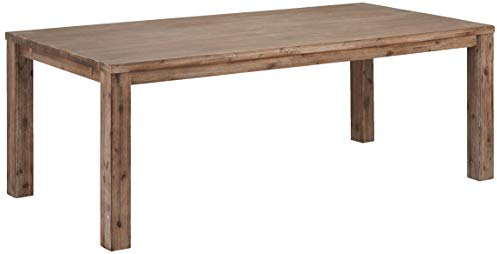 Ibbe Design Rechteckig Ausziehbar Esstisch 140x90 Natur Massiv Akazie Holz Esszimmer Tisch Alaska, L140xB90x H75 cm