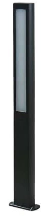 Lucande LED Wegeleuchte Aluminium, Pollerleuchte eckig anthrazit Außenleuchte warmweiß 3.000 K IP 54 Leuchtmittel Wegebeleuchtung aussen Garten Hof Einfahrt Garage