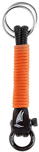 Wind Passion - Schlüsselanhänger Geflochten | Handgemacht Schlüsselanhänger Paracord für Herren und Damen | Maritim & Wasserfest