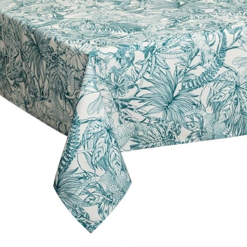 Atmosphera - Nappe Anti-Tache Jungle - Vert - 140x240 cm