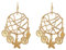 JewelryWe Damen Ohrringe, Boho Traumfänger Britische Königin Porträt Seestern Tropfenohrring Baumelnde Statement Ohrstecker Ohrhänger für Frau Mädchen