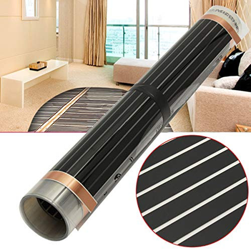 TuToy 80Cm 2M/3M/4M 220V Far Infrared Floor Heating Vinyl Film Crystal Carbon Fiber Underfloor Heating Film - 2M