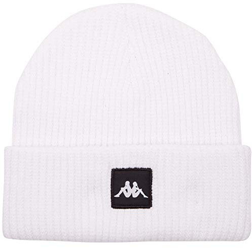 Kappa Unisex Kinder Hoppa Mütze.., Bright White, Einheitsgröße EU