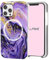 Case-Mate LuMee Halo Light Up Selfie Case for iPhone 12 Pro Max (5G) - Front & Rear Illumination - 6.7 Inch - Purple Marble