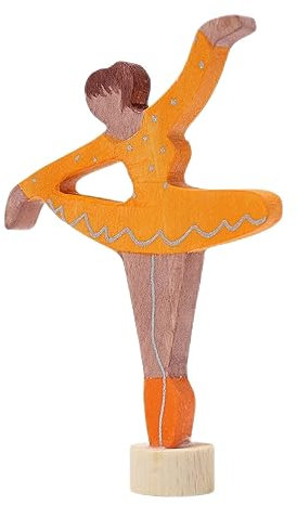 Grimms Ballerina Orangenblüte Steckfigur orange für Geburtstagsring