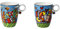 2er Set Romero Britto Künstlerbecher, Tassen LOVE + HAPPY für 350ml Goebel