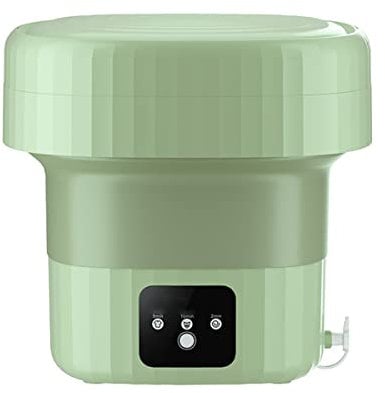 Mini lavadora portátil de 6 L, plegable, duradera, 12 V, con cesta de drenaje, ropa interior, calcetines, lavadora de 3 velocidades, hebilla eléctrica de lavado de ropa para viajes, hogar, dormitorio