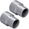 QUARKZMAN 32mm x 25mm PVC Riduzione Giunto x 2 pz DWV Tubo Raccordo Giunto Connettori per Edilizia Irrigazione Idraulica Installazione, [Grigio]