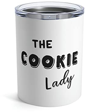 Teegarb Letter Blanket The Cookie Lady Foodie Gift | Mamma Life Shirt | Maglietta Nana | Camicia della nonna | Regalo per Mimi Tumbler 283,5 g 283,5 g