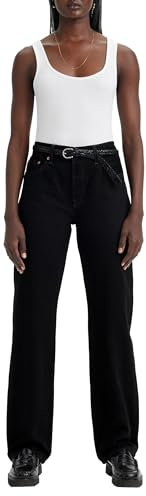 Levi's Women's 501 90's Regular OR Straight, Rinsed Blacktop, 24W / 30L